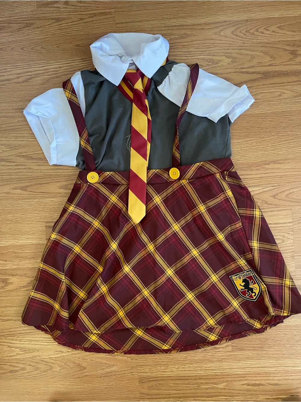Harry Potter Griffindor/Hermione  School Uniform Costume with Tie XL